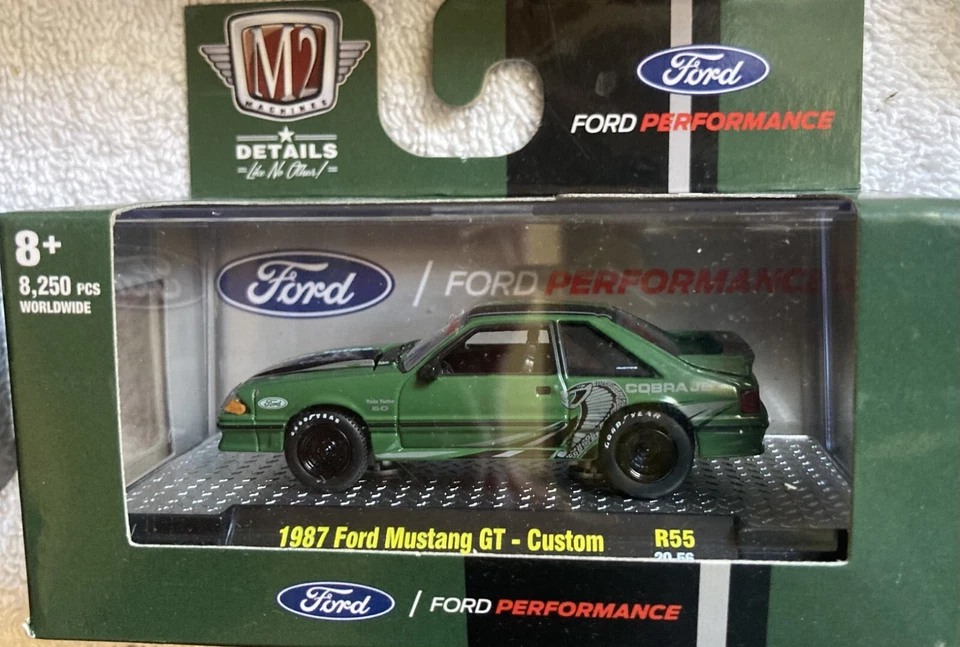 M2 Machines 1987 Ford Mustang GT Custom (Limited to 8250 units) Cobra Jet - Image 1 of 1