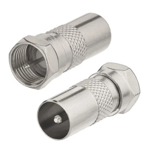 50x adapter anteny satelitarnej F-TV do kabla antenowego, kabla satelitarnego, kabla koncentrycznego - Zdjęcie 1 z 5