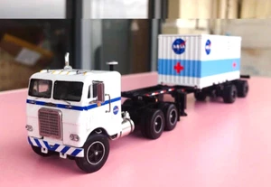 DCP 1/64 White Freightliner Cabover Truck NASA Container Trailer NIB - Picture 1 of 10