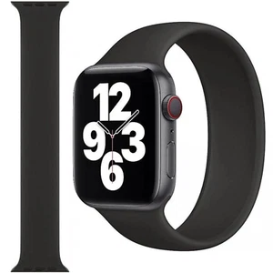 Original Apple Watch Armband Solo Loop Black 40mm Size 3 - Zdjęcie 1 z 3