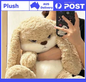 Large Size Angry Rabbit Plush Cute Animal Plushie Doll Kawaii Stuffed Soft Toys - Picture 1 of 11