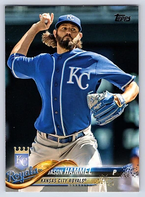 2018 Topps Series 2 Base # 385 Jason Hammel - Kansas City Royals - Image 1 of 2