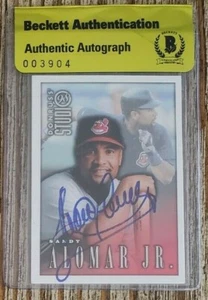 Sandy Alomar Jr Signed 1998 Donruss Card w BAS COA Beckett Seal of Authenticity - Picture 1 of 2