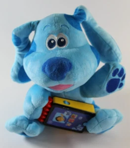 LeapFrog Blue's Clues Story Time with BLUE - Interactive Books Plush Dog TESTED - Picture 1 of 4