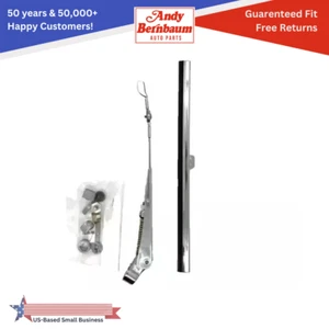 For 1949-1952 DeSoto Chrysler Front 10″ Windshield Wiper Arm Blade & Adaptor Set - Picture 1 of 5
