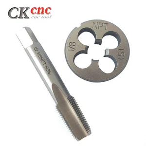 1 pieza 1/8 grifo NPT + 1 pieza troquelado herramienta CNC corte palanca insertos perforación HSS - Imagen 1 de 4