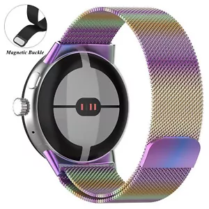 Cinturino Acciaio Inox Fibbia Magnetica Regolabile per Google Watch 3 41/45mm - Foto 1 di 27