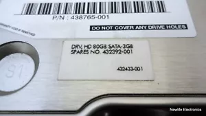 HP 449978-001 80GB 7,200 RPM 3 Gbps 3.5 in. SATA HDD 438765-001 HD082GJ - Picture 1 of 7