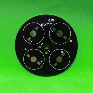 4W Round Aluminum PCB 62mm LED Lamp Spot Light Bulb Ceiling Downlight 4x1W 4x3W - Picture 1 of 2