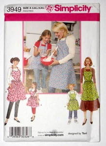 Grembiule Semplicità Modello Nuovo In Confezione 3949 Mamma Bambino Cucito Artigianale Crea - Foto 1 di 2