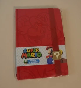 Cuaderno diario de escritura en blanco de tapa dura rojo Super Mario con licencia Nintendo - Imagen 1 de 2