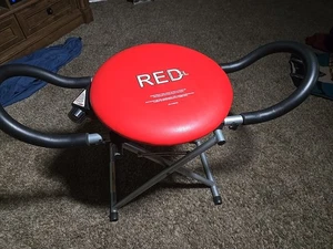 Rot XL Fitness Bauch & Core Maschine Bauchtrainingsstuhl verstellbarer Widerstand - Bild 1 von 7