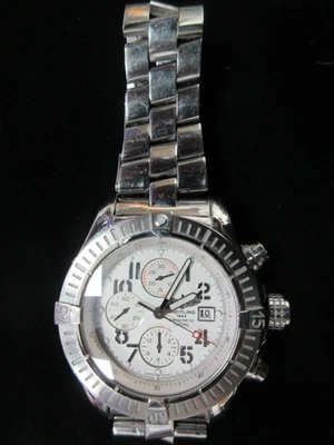 Breitling Super Avenger 48 mm esfera blanca cronógrafo acero inoxidable A13370 Foto 1 de 4