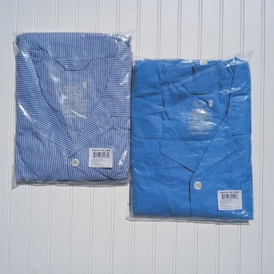 Conjunto de pantalones de pijama Fruit Of The Loom para hombre 5XL manga larga azul LOTE DE 2 pares NUEVO Foto 1 de 4