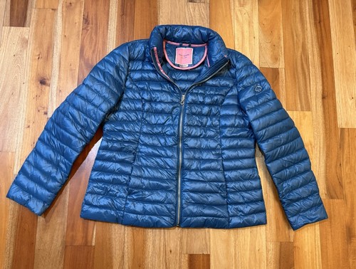 GIUBBINO DONNA KATE SPADE TAGLIA LARGE PIUMINO IMBOTTITO CON ZIP BLU