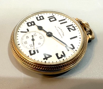 Hamilton 992B Railway Special size 16, 21 jewels G.F Pocket Watch circa 1951 - Image 1 of 4
