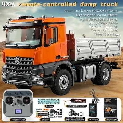 1/14 Kabolite 5701 Dump LKW 4x4 Ferngesteuertes Dumper Auto Sound Licht Batterie - Bild 1 von 4