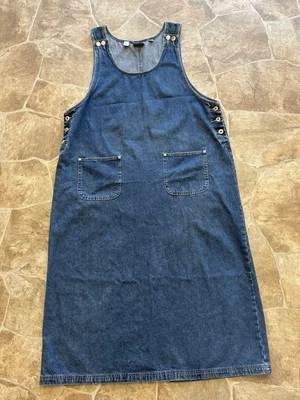 J.L.N.Y. Maxi jersey de algodón azul denim para mujer 1X  Foto 1 de 4