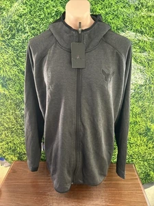 2018 dunkelgrau Charlotte Hornets 2XLT Jordan Hoodie mit durchgehendem Reißverschluss und Reißverschlusstaschen - Bild 1 von 5