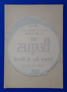 THE BEATLES Free As A Bird UK 1995 300mm x 210mm promo window sticker UNUSED! - Picture 1 of 1