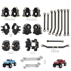 Brass Skid Plate Portal Diff Cover & Drive Shafts for 1/18 RC Redcat Ascent 18 - Picture 1 of 29