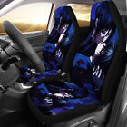 Black Butler Car Front Seat Covers 2Pcs Universal Auto Truck Cushion Protector
