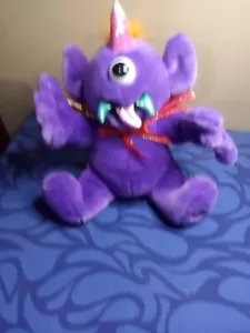 VTG Dan Dee Purple People Eater Singing Shaking Large 12” Plush Tested Working - Picture 1 of 9