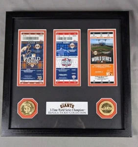 San Francisco Giants World Series Ticket Collection Highland Mint Bronze Coins - Picture 1 of 7
