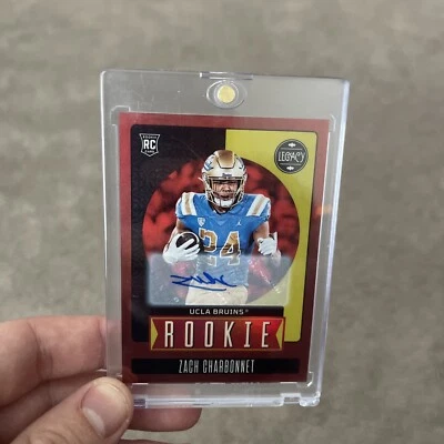 Zach Charbonnet auto /50 - 2023 Panini Legacy Football - Image 1 of 2