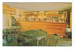 VTG Postcard Bar Room, Nevada City Hotel, Nevada City, Montana - Picture 1 of 2