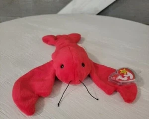 ** Selten ** Pinchers The Lobster Beanie Baby Top Zustand Neu mit Etikett. Siehe Bilder! - Bild 1 von 8
