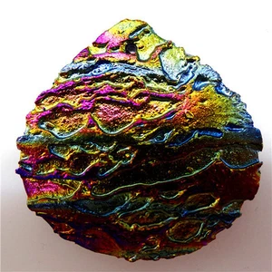 40*40*6mm Cristal Titanio Ágata Druzy Cuarzo Geoda Piedra Lágrima Colgante Cuentas - Imagen 1 de 1
