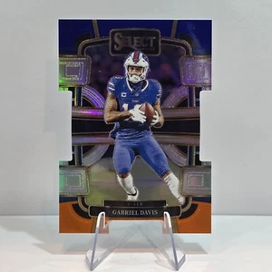 2023 Panini Select Concourse Blue & Orange Prizm Die-Cut 19/35 Gabriel Davis #11 - Picture 1 of 3