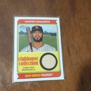 2023 Topps Heritage High Number Xander Bogaerts #CCR-XB Game Used Bat Relic - Picture 1 of 6