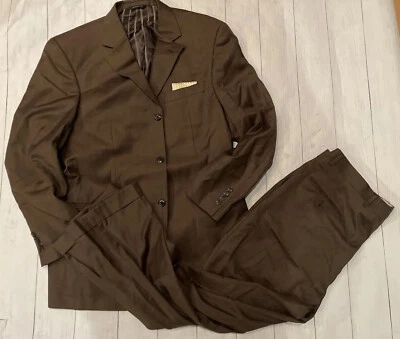 GIORGIO COSANI острый шоколад легкий костюм размер 40 обычный - Изображение 1 из 4