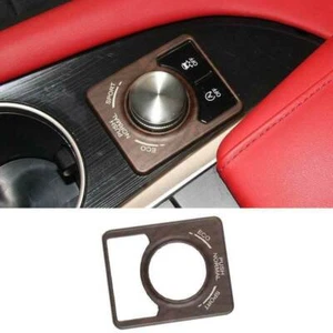Borde de marco de control de ajuste central de acero de grano de madera para Lexus RX350 450h 2016-2022 - Imagen 1 de 7