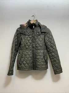 Burberry Big Kids Foxmoore Hooded Quilted Jacket Rouver Green Size 14 Y - Picture 1 of 10