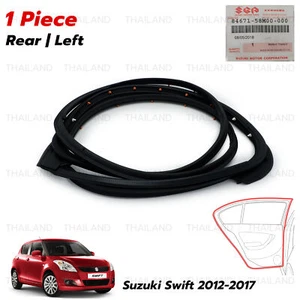 Rear Left Door Rubber Seal Weatherstrip For Suzuki Swift 1.2L GL GLX 2012 2017 - Picture 1 of 10