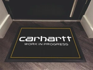 Work In Progress WIP Logo Floor Door Mat - Picture 1 of 3
