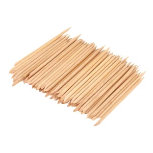 200 Pcs Manicure Wood Stick Cuticle Pusher Nail Art Sticks - Picture 1 of 11