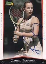 ACE AUTHENTIC 2008 MATCHPOINT JARMILA GAJDOSOVA #32 AUTOGRAPH CARD