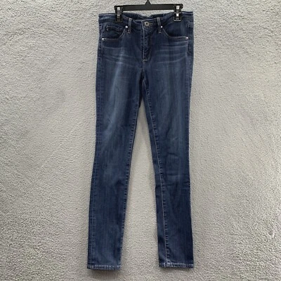 Pantalones de mezclilla desgastados oscuros AG Adriano Goldschmied The Prima Cigarette Leg BW11727 26R Foto 1 de 4