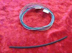 1 Metre x 5 Colours Silver Plated 7 Strand Tone Arm / Tonearm Wire + Sleeving - Bild 1 von 2