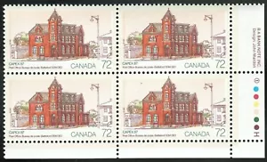 Canada sc#1125 Capex 87, Battleford Post Office, LR BABN Plate Block N°1 Mint-NH - Picture 1 of 2