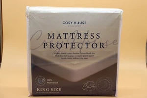 Cosy House Collection Luxury Bamboo Mattress Protector - Master Bedroom KING - Picture 1 of 2