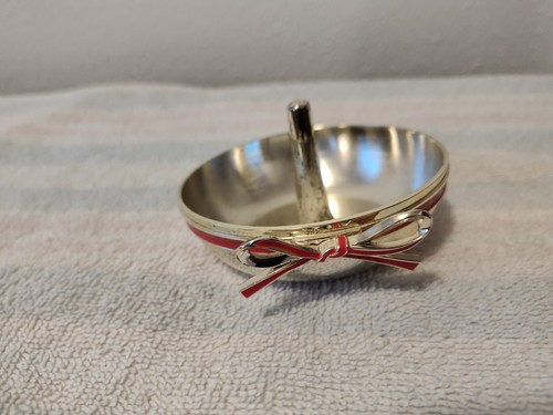 Portaanello Lenox Kate Spade New York Lenox piatto piastra argento nastro rosso