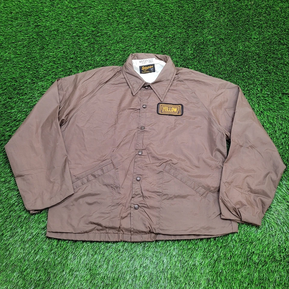 Vintage 70s Swingster Blouson Coach Jacket Large 25x27 Brown - Image 1 of 4