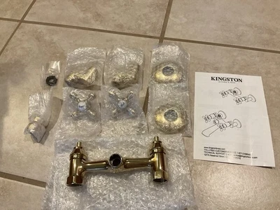 Kingston Brass CC2132 Vintage Wall Mount Tub Faucet Body with Riser Adapter - Image 1 of 4