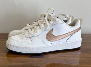 Nike Court Borough Low Sneakers Shoes Youth Kids 7Y White BQ5448-116 - Picture 1 of 8