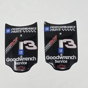 Dale Earnhardt #3 NASCAR Light Switch Wall Plate Set of 2 Plastic - PreOwned - Picture 1 of 8